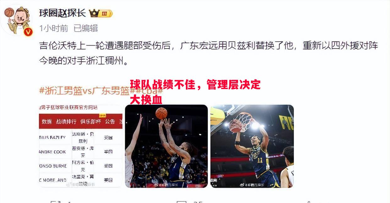 利记官网-球队战绩不佳，管理层决定大换血